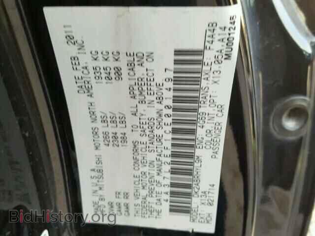 2012 MITSUBISHI ECLIPSE - VIN: 4A37L2EF1CE001497 - Фото 10