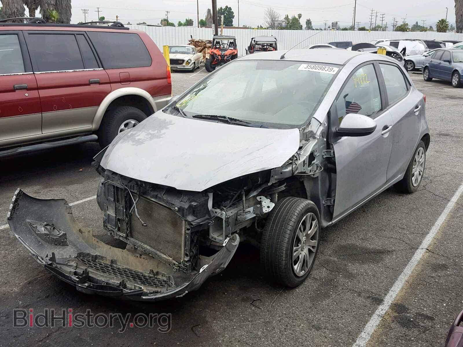 2014 MAZDA 2 - VIN: JM1DE1KZ4E0173323 - Фото 2
