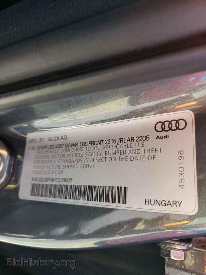 2017 AUDI A3 - VIN: WAUGUGFF6H1036687 - Фото 10