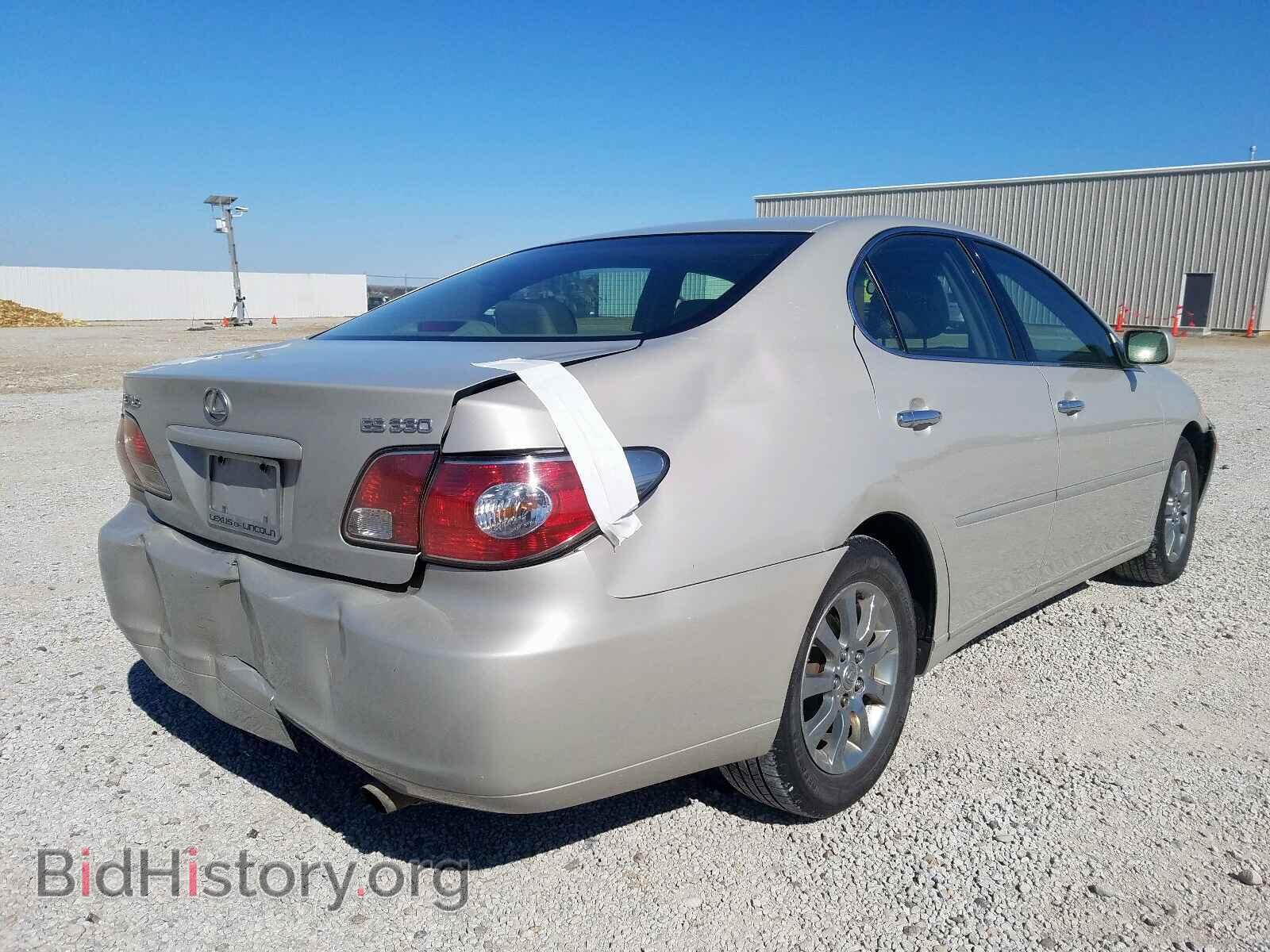 2004 LEXUS ES330 - VIN: JTHBA30G740019220 - Фото 4