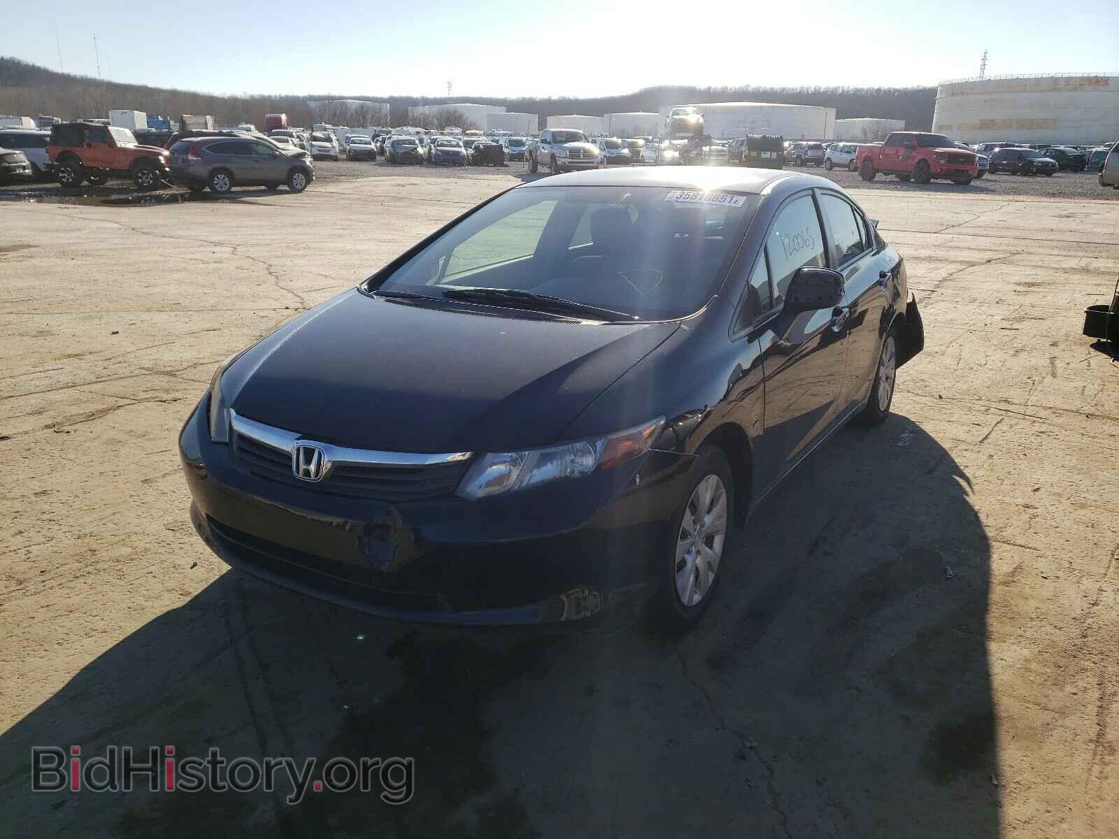 2012 HONDA CIVIC - VIN: 2HGFB2F56CH328155 - Фото 2