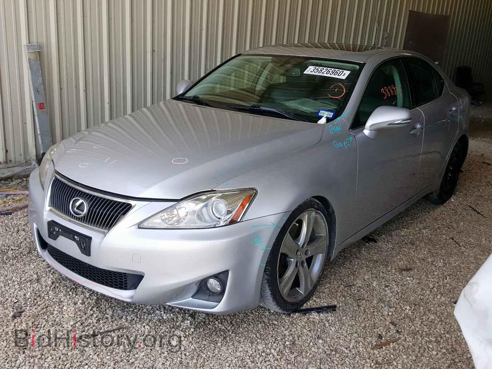 2011 LEXUS IS - VIN: JTHBF5C25B5147842 - Фото 2