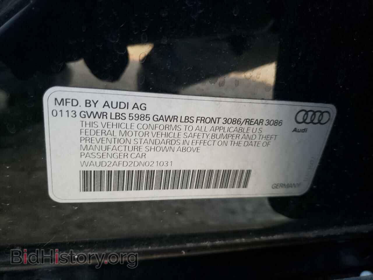 2013 AUDI S8 - VIN: WAUD2AFD2DN021031 - Photo 10