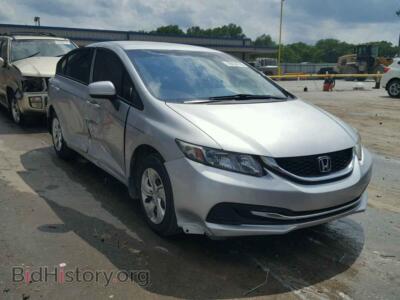 2014 Honda CIVIC Civic LX, серебристый — VIN 19XFB2E57EE039848, Copart