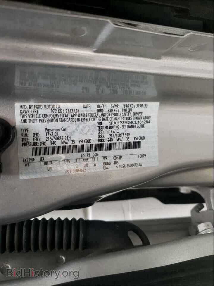 2012 FORD FOCUS - VIN: 1FAHP3M24CL181284 - Фото 10