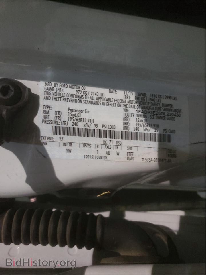 2016 FORD FOCUS - VIN: 1FADP3E26GL230438 - Photo 10