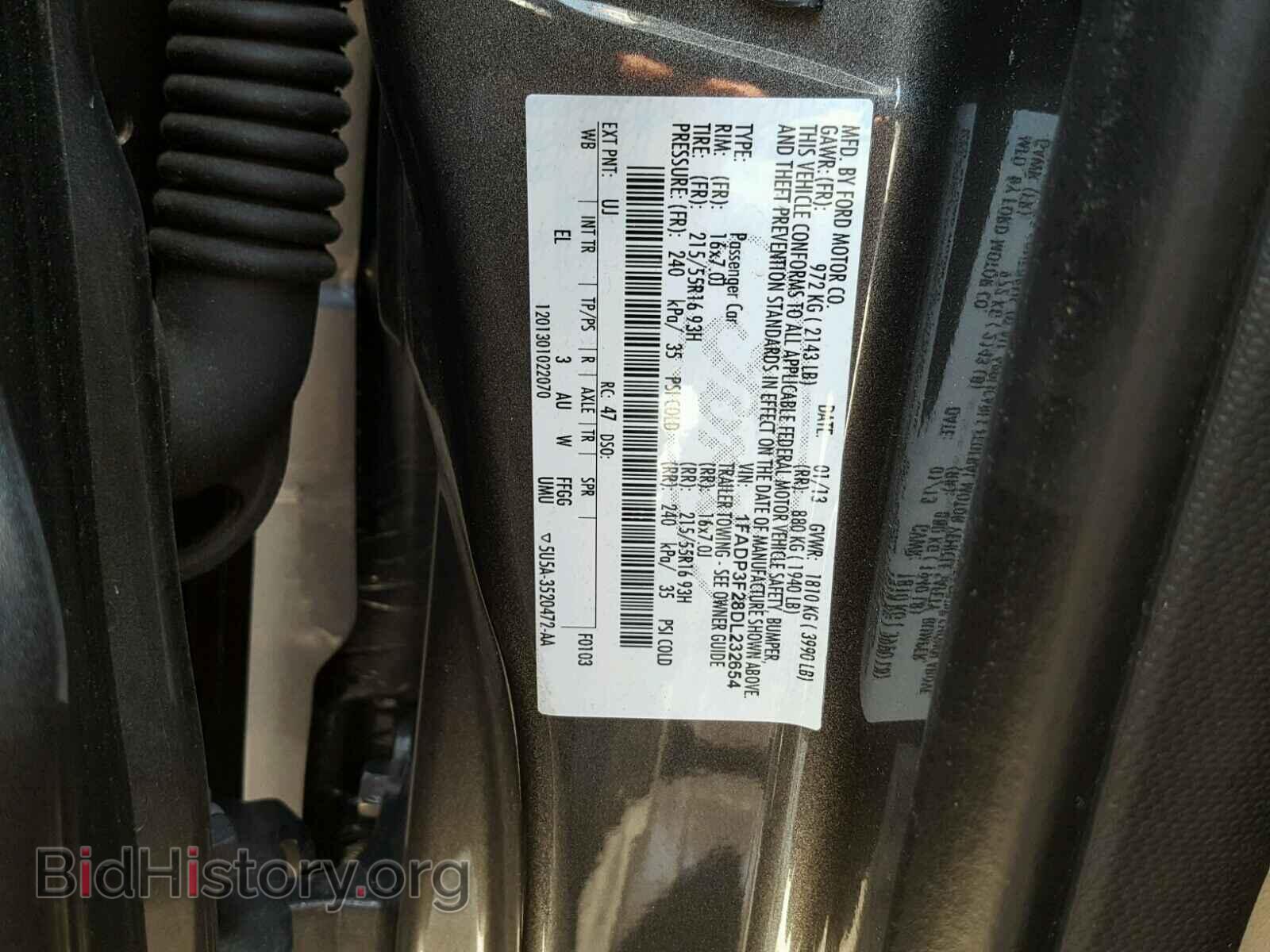 2013 FORD FOCUS - VIN: 1FADP3F28DL232654 - Фото 10