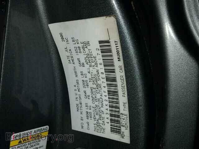 2007 MITSUBISHI ECLIPSE - VIN: 4A3AK24F47E016172 - Photo 10