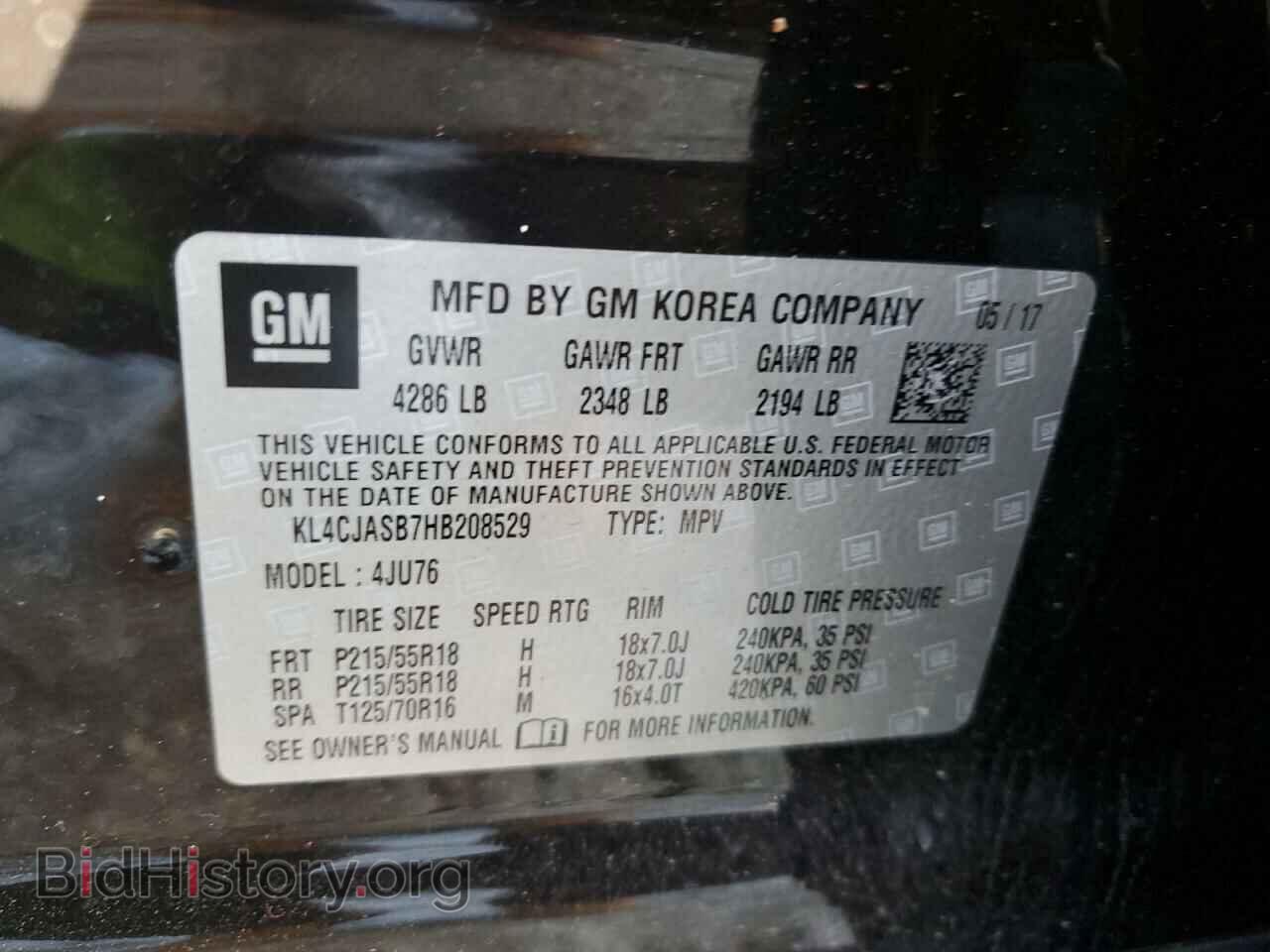 2017 BUICK ENCORE - VIN: KL4CJASB7HB208529 - Фото 12
