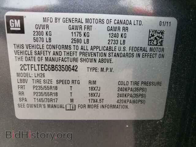 2011 GMC TERRAIN - VIN: 2CTFLTEC6B6350642 - Photo 10