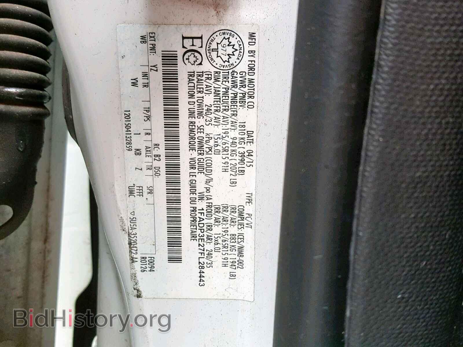 2015 FORD FOCUS - VIN: 1FADP3E27FL284443 - Фото 10