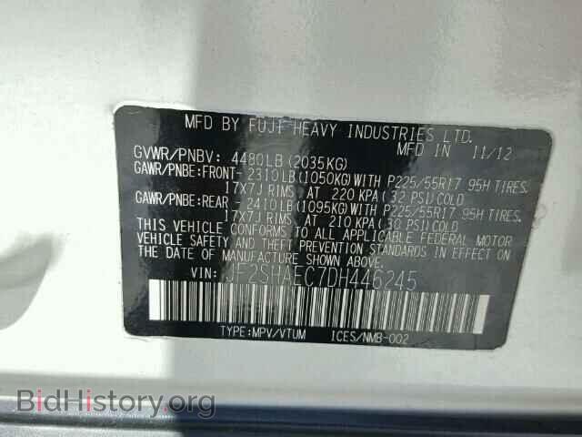 2013 SUBARU FORESTER - VIN: JF2SHAEC7DH446245 - Фото 10