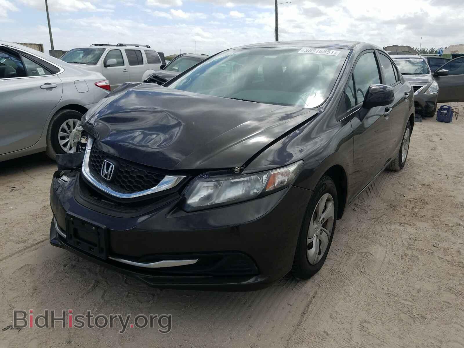 2013 HONDA CIVIC - VIN: 19XFB2F54DE217566 - Фото 2