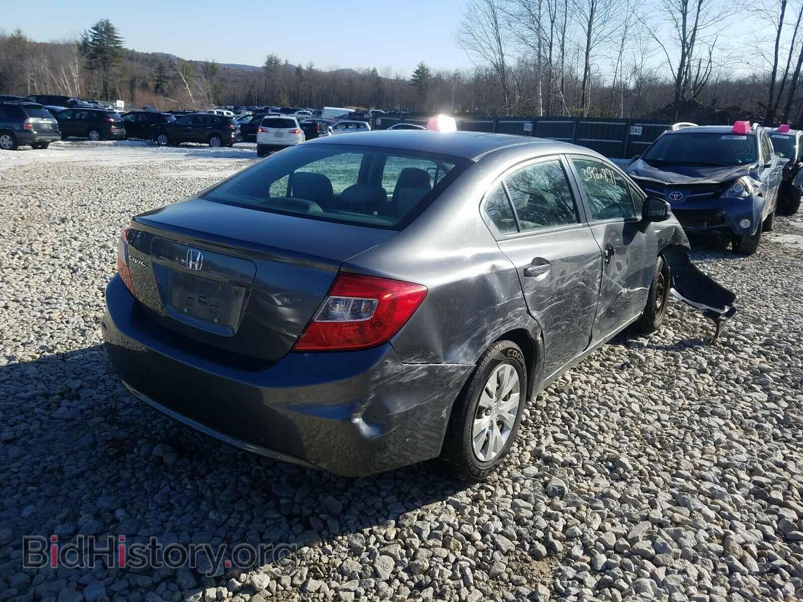 2012 HONDA CIVIC - VIN: 2HGFB2F51CH308184 - Фото 4