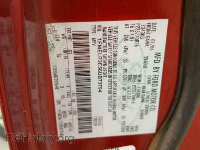 2006 FORD EXPLORER - VIN: 1FMEU73E56UB73794 - Фото 10