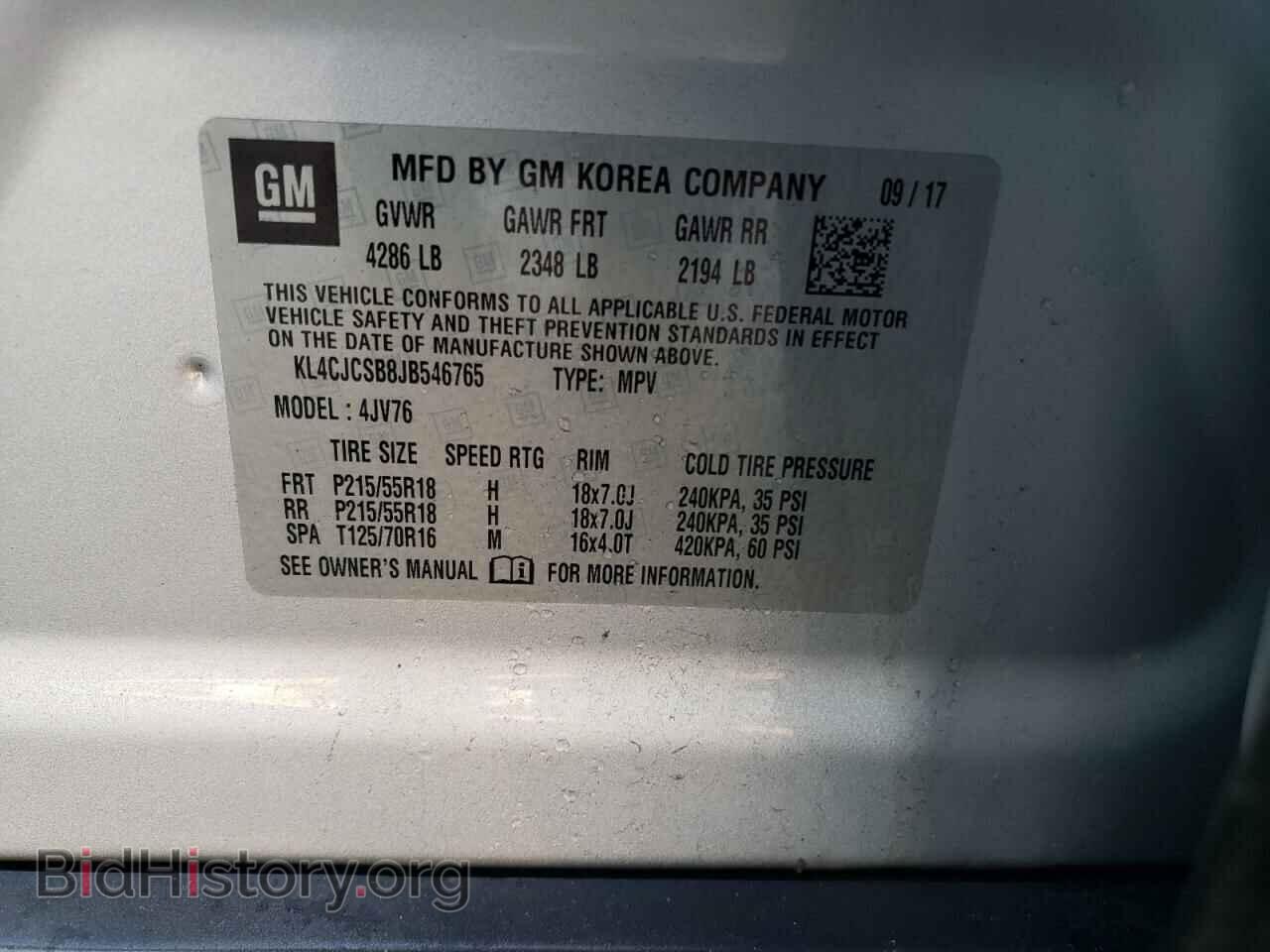 2018 BUICK ENCORE - VIN: KL4CJCSB8JB546765 - Photo 13