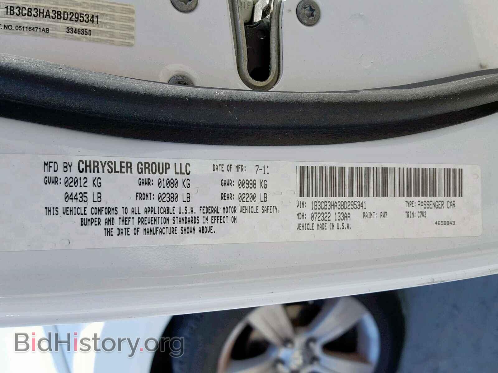 2011 DODGE CALIBER - VIN: 1B3CB3HA3BD295341 - Photo 10