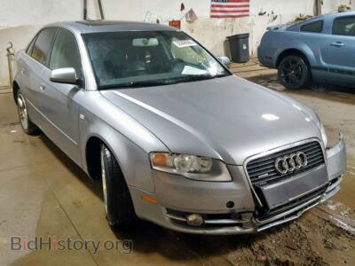 2007 Audi A4 A4 2.0T QU, silver — VIN WAUDF78E17A124028, Copart