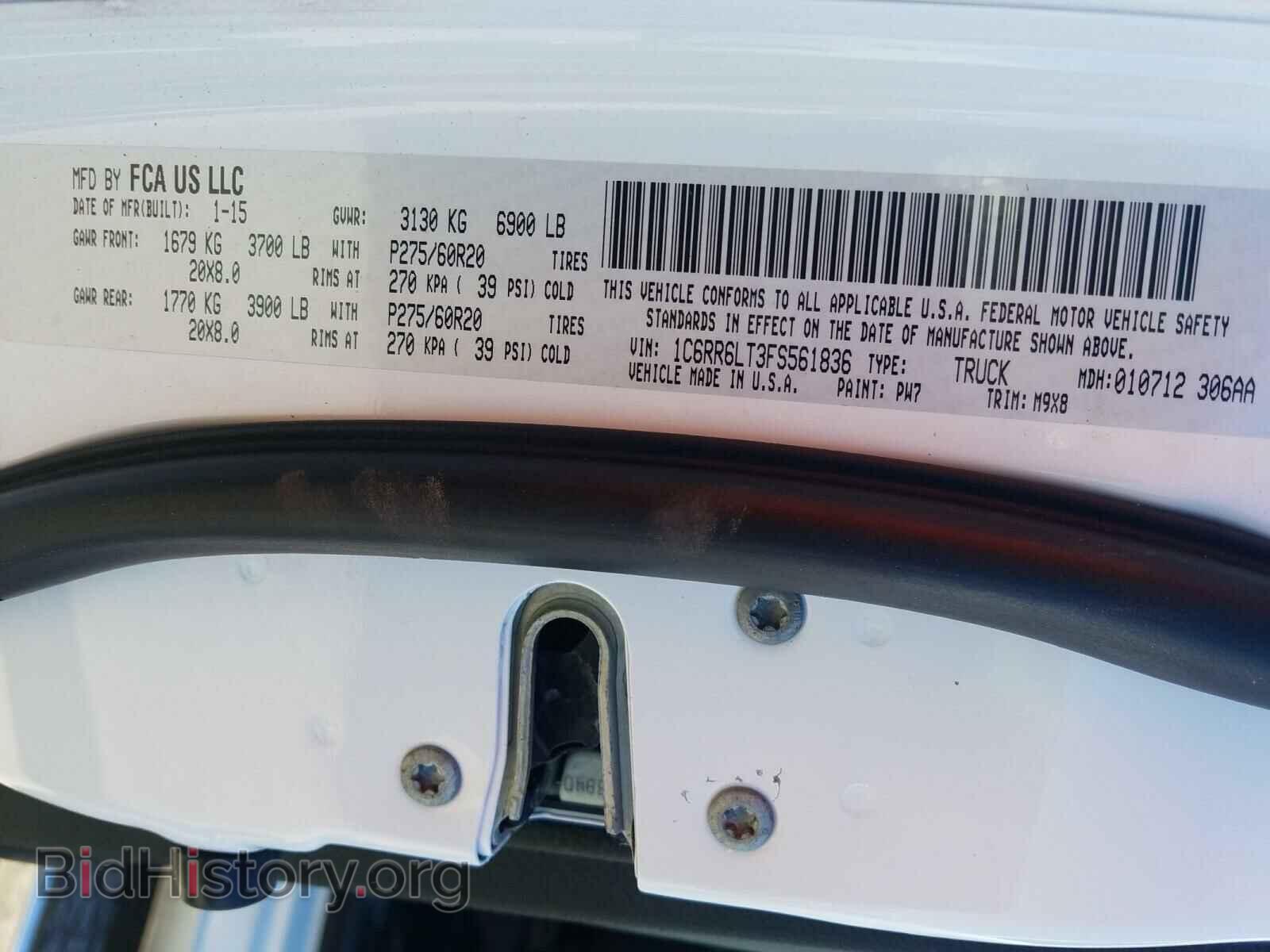 2015 RAM 1500 - VIN: 1C6RR6LT3FS561836 - Фото 10