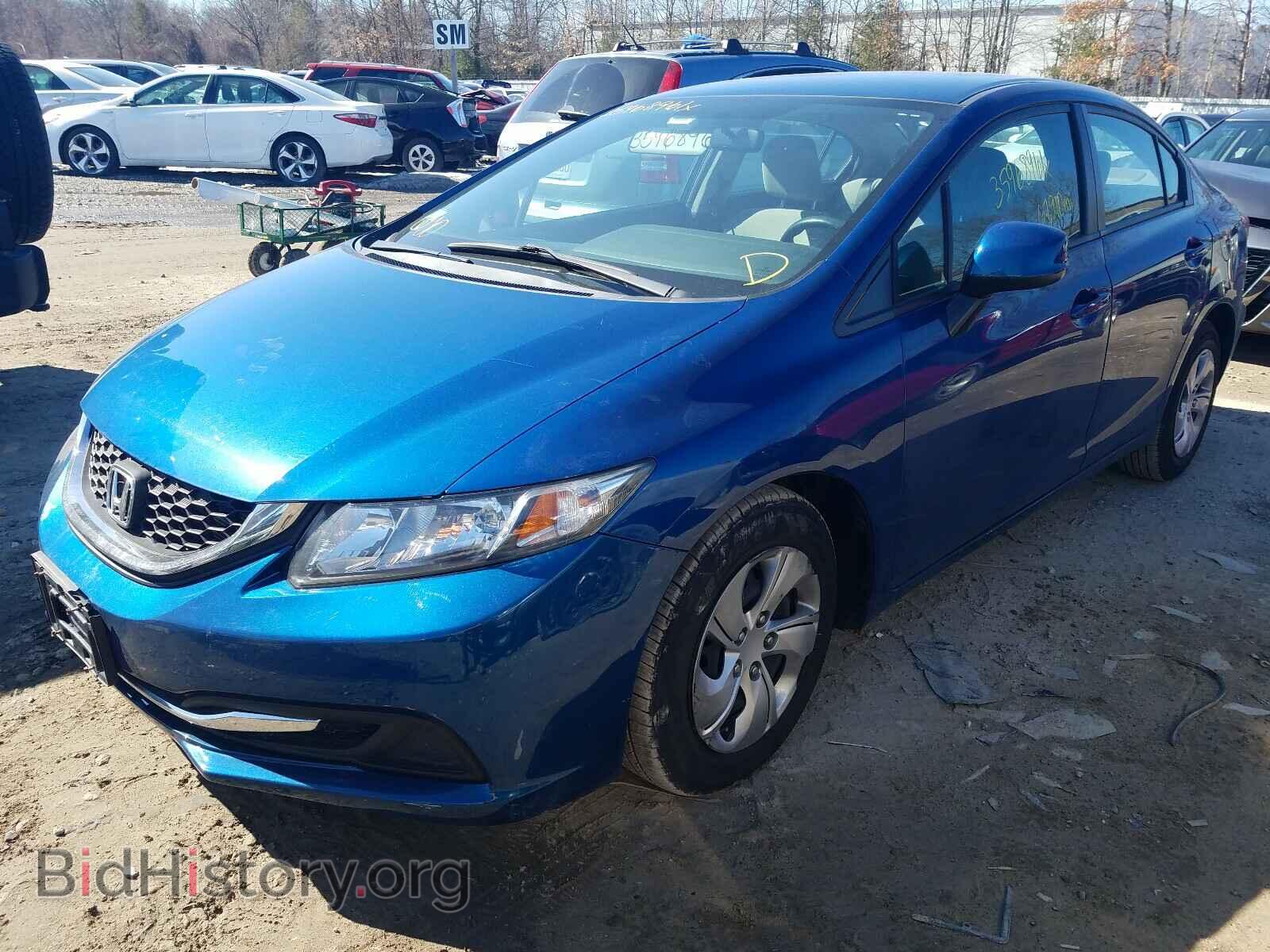 2013 HONDA CIVIC - VIN: 2HGFB2F55DH592338 - Фото 2