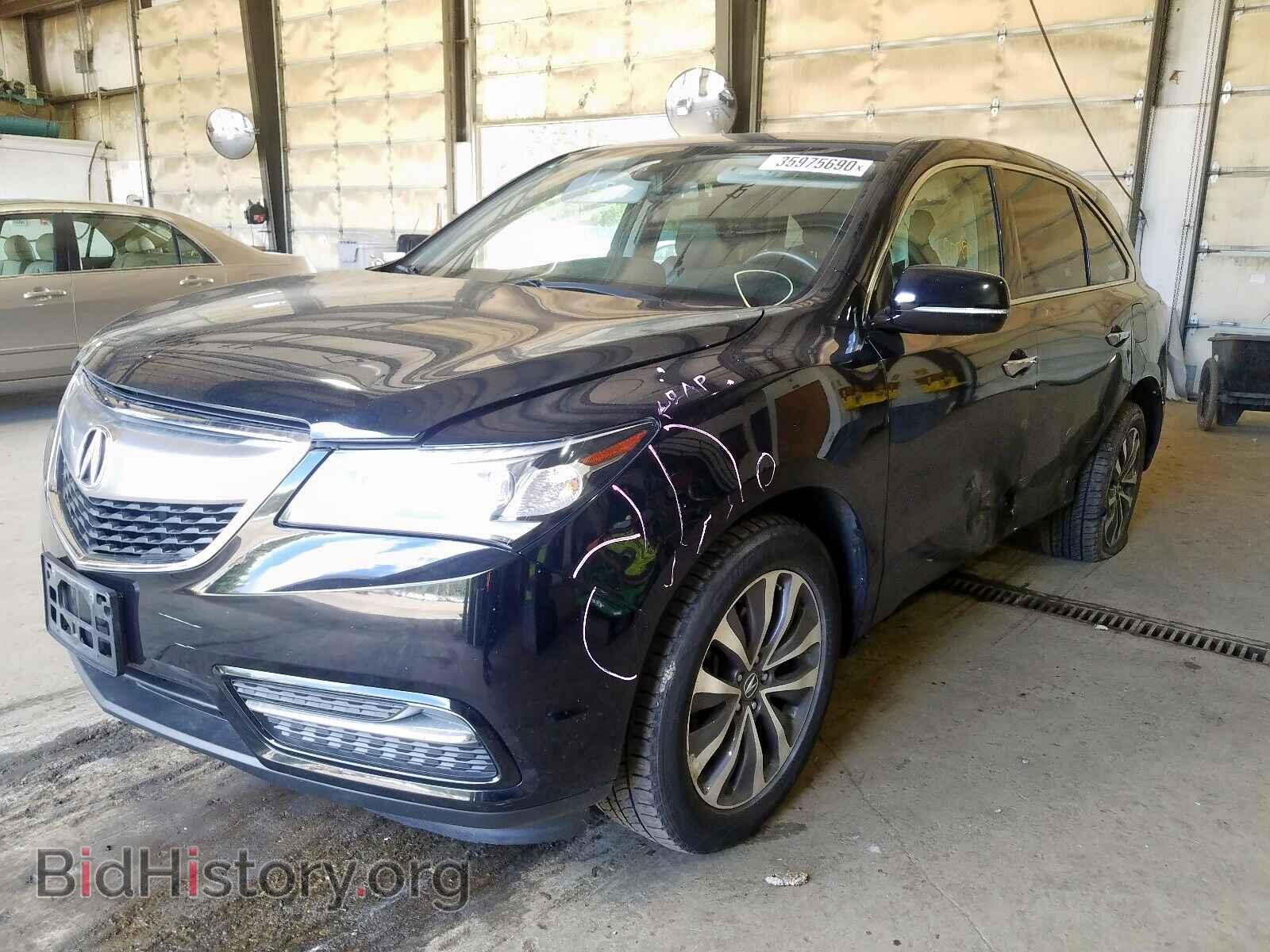 2014 ACURA MDX - VIN: 5FRYD4H66EB035348 - Фото 2