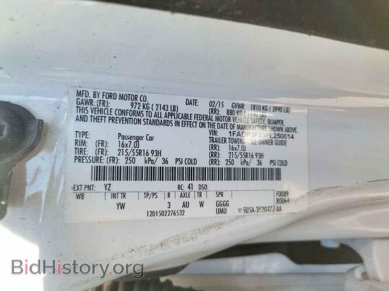 2015 FORD FOCUS - VIN: 1FADP3F23FL250014 - Photo 12