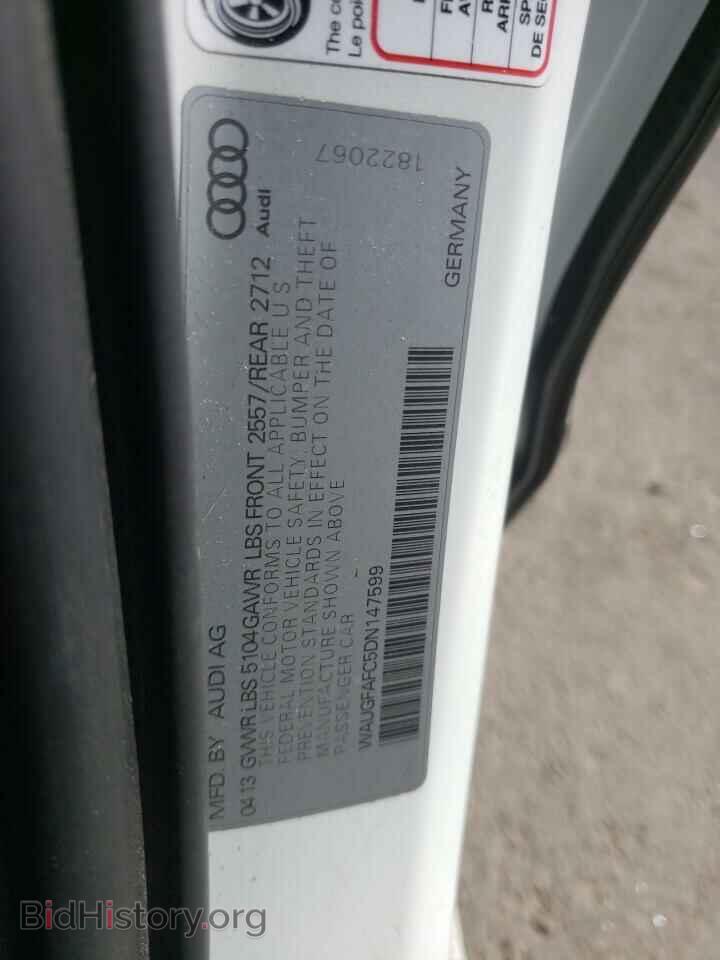 2013 AUDI A6 - VIN: WAUGFAFC5DN147599 - Фото 10