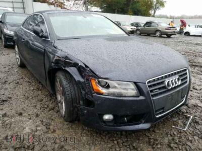2012 Audi A5 A5 Premium, черный — VIN WAULFAFRXCA037642, Copart