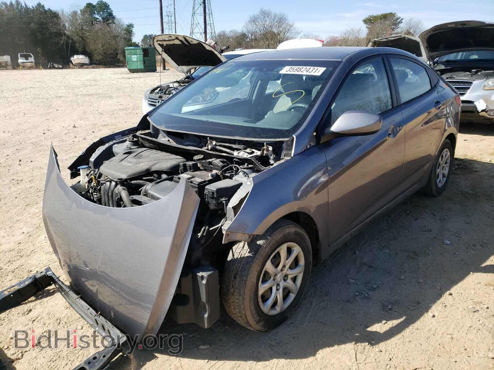 2013 HYUNDAI ACCENT - VIN: KMHCT4AE3DU526641 - Фото 2