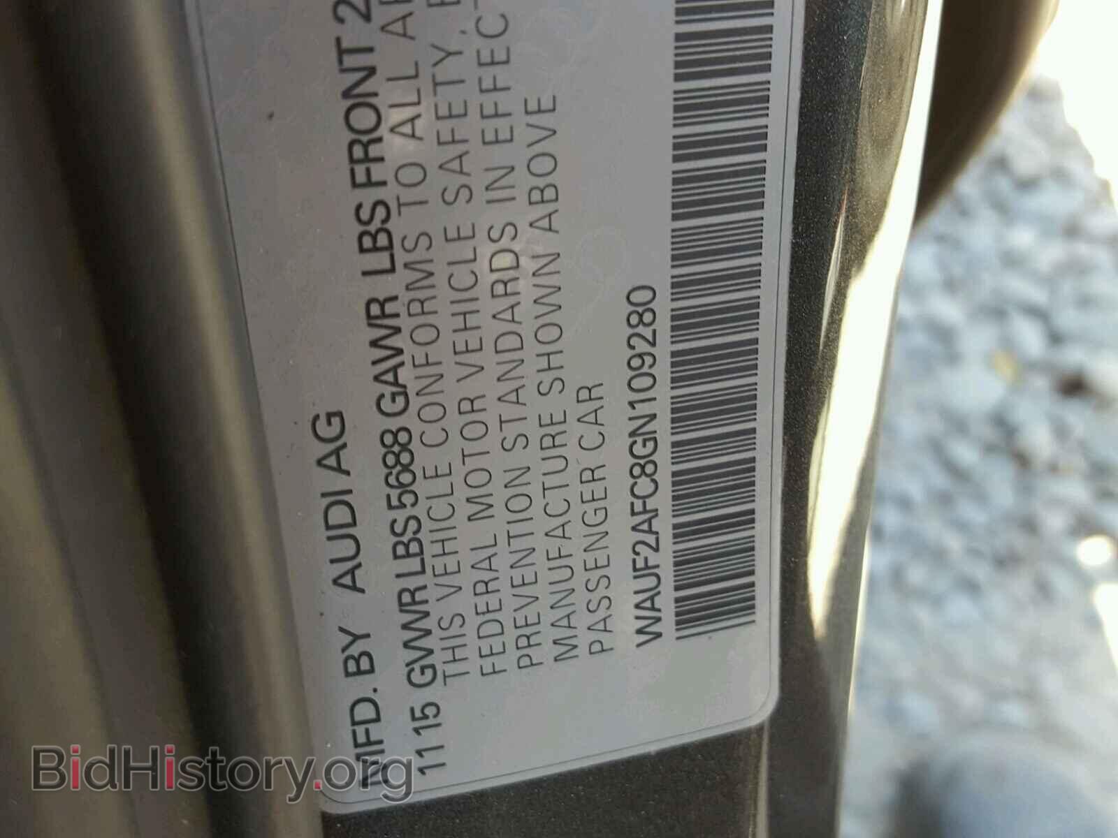 2016 AUDI S6/RS6 - VIN: WAUF2AFC8GN109280 - Фото 9