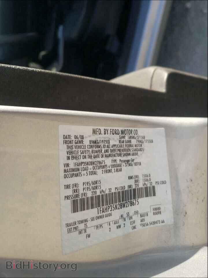 2008 FORD FOCUS - VIN: 1FAHP35N28W278675 - Фото 10