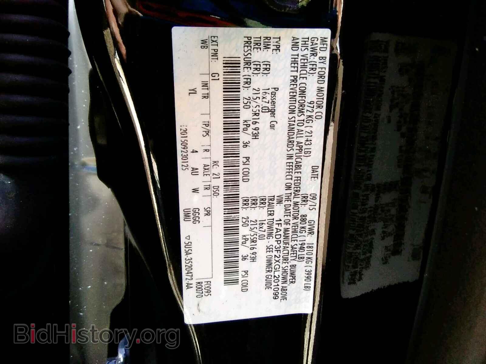 2016 FORD FOCUS SE - VIN: 1FADP3F2XGL201099 - Фото 10