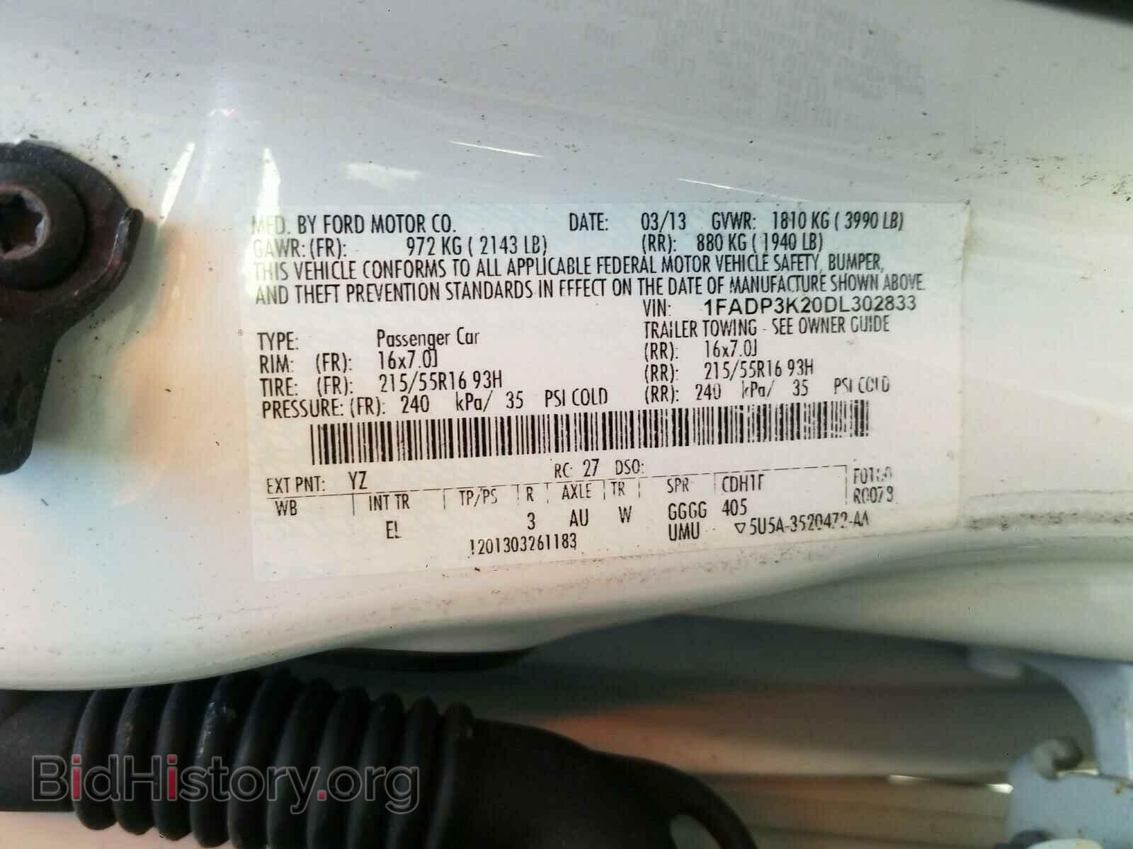 2013 FORD FOCUS - VIN: 1FADP3K20DL302833 - Photo 10