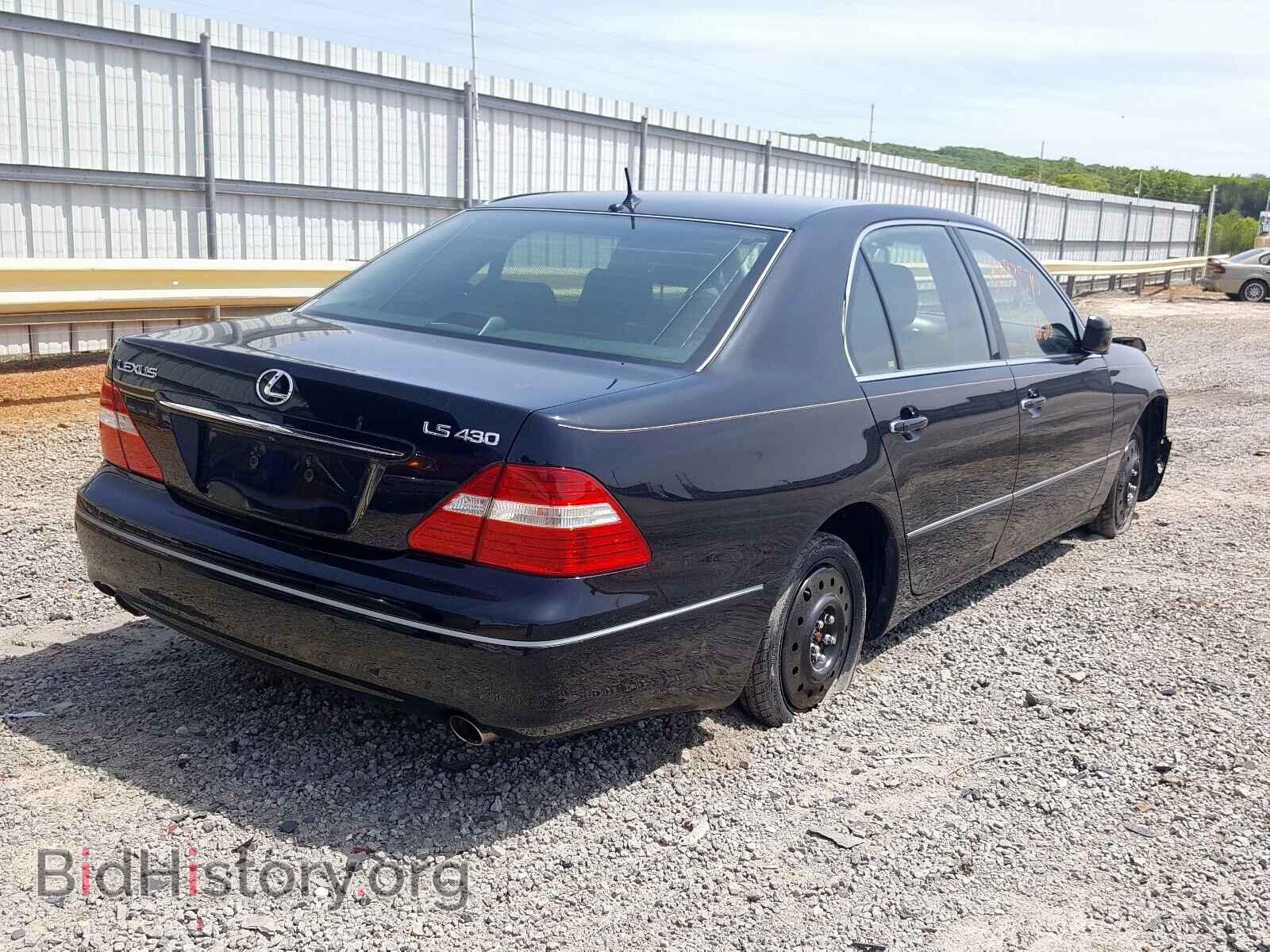 2005 LEXUS LS430 - VIN: JTHBN36F455002740 - Фото 4