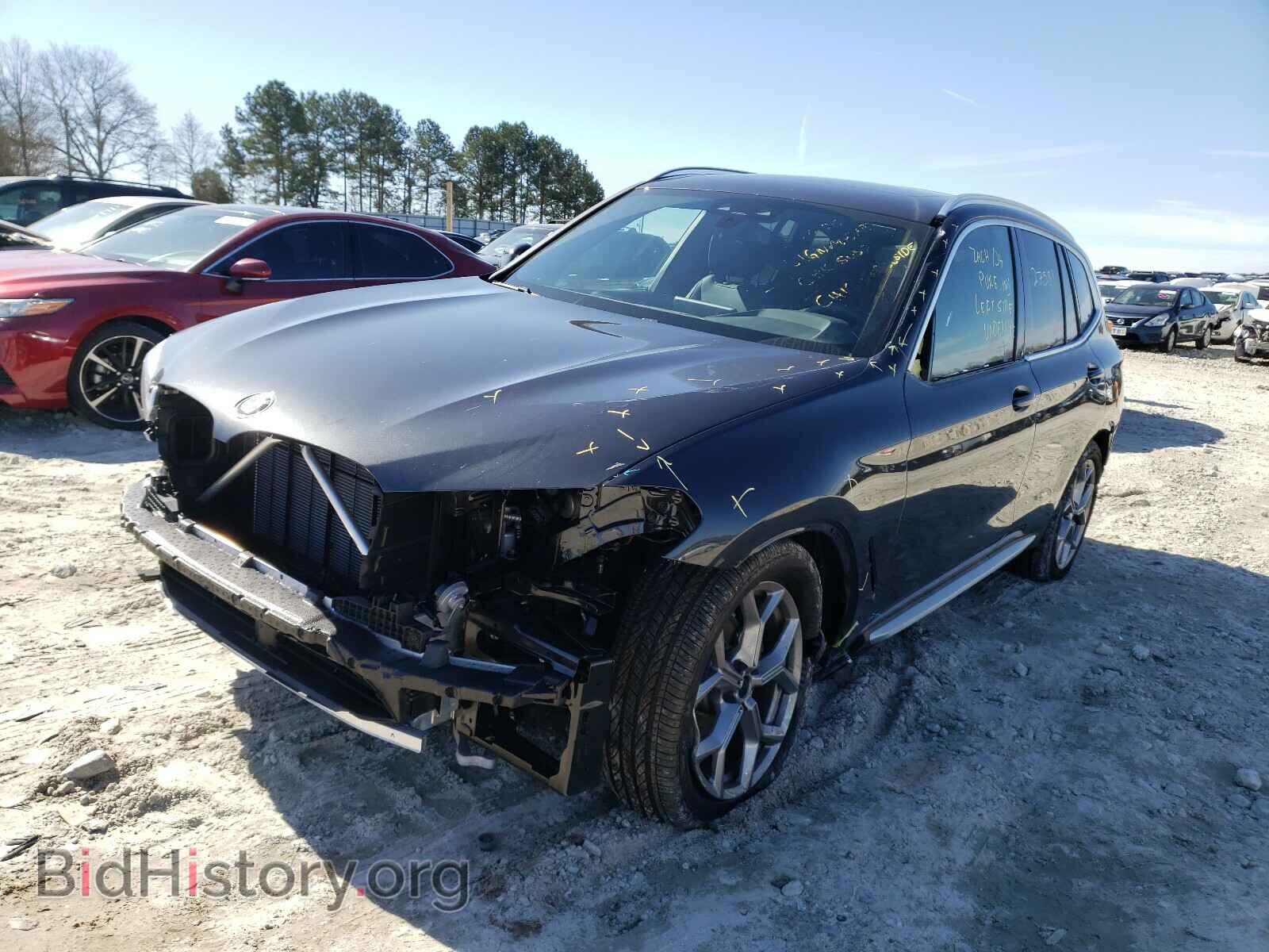 2020 BMW X3 - VIN: 5UXTY3C09L9C76441 - Фото 2