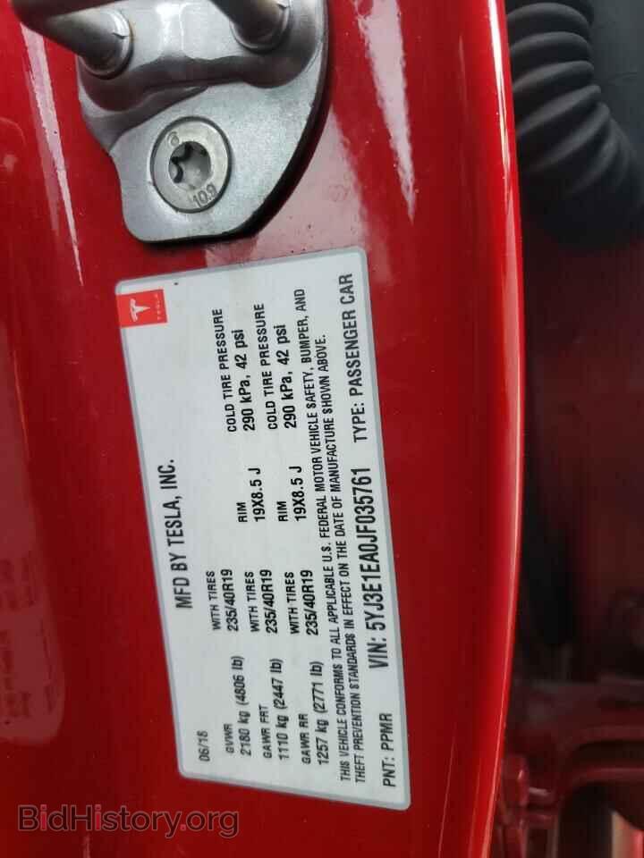 2018 TESLA MODEL 3 - VIN: 5YJ3E1EA0JF035761 - Photo 12