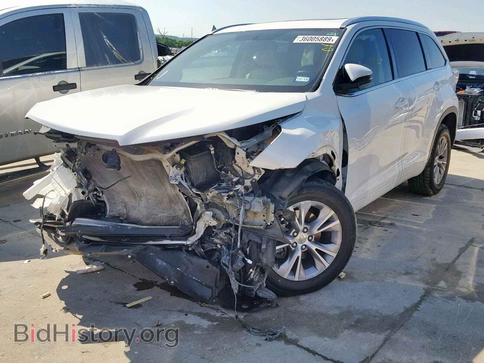 2014 TOYOTA HIGHLANDER - VIN: 5TDKKRFHXES032253 - Фото 2
