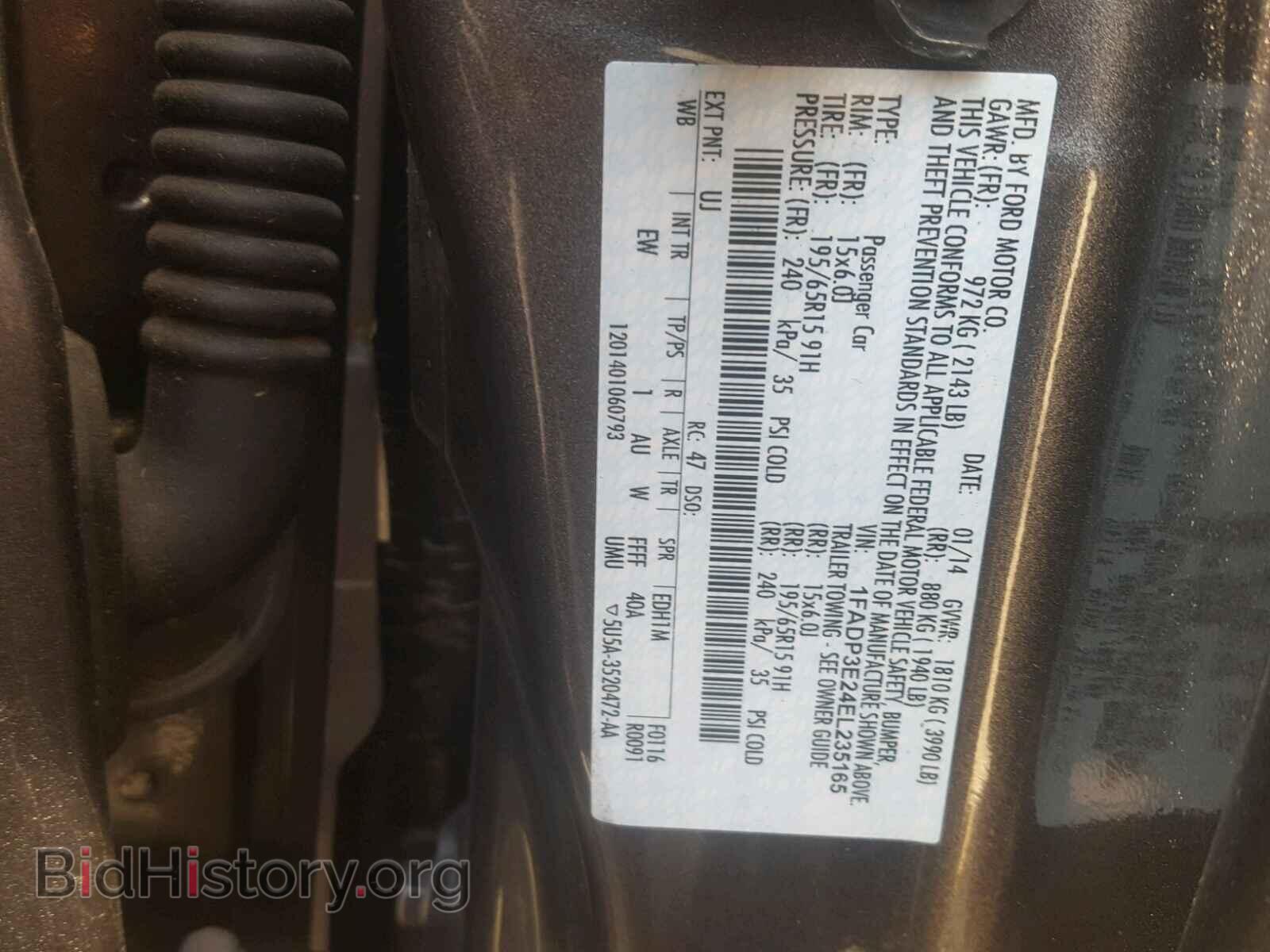 2014 FORD FOCUS - VIN: 1FADP3E24EL235165 - Photo 10