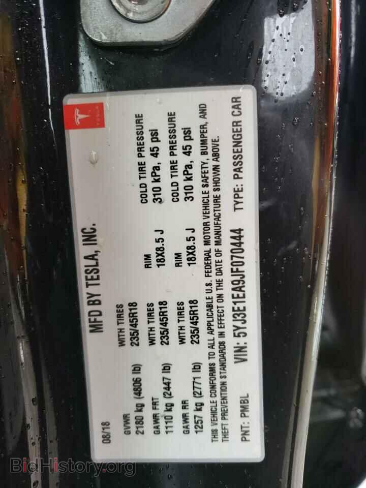 2018 TESLA MODEL 3 - VIN: 5YJ3E1EA9JF070444 - Photo 12