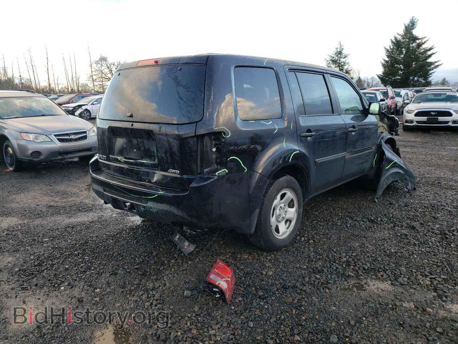 2013 HONDA PILOT - VIN: 5FNYF4H24DB024629 - Фото 4