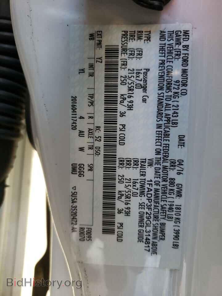 2016 FORD FOCUS - VIN: 1FADP3F29GL314817 - Photo 12