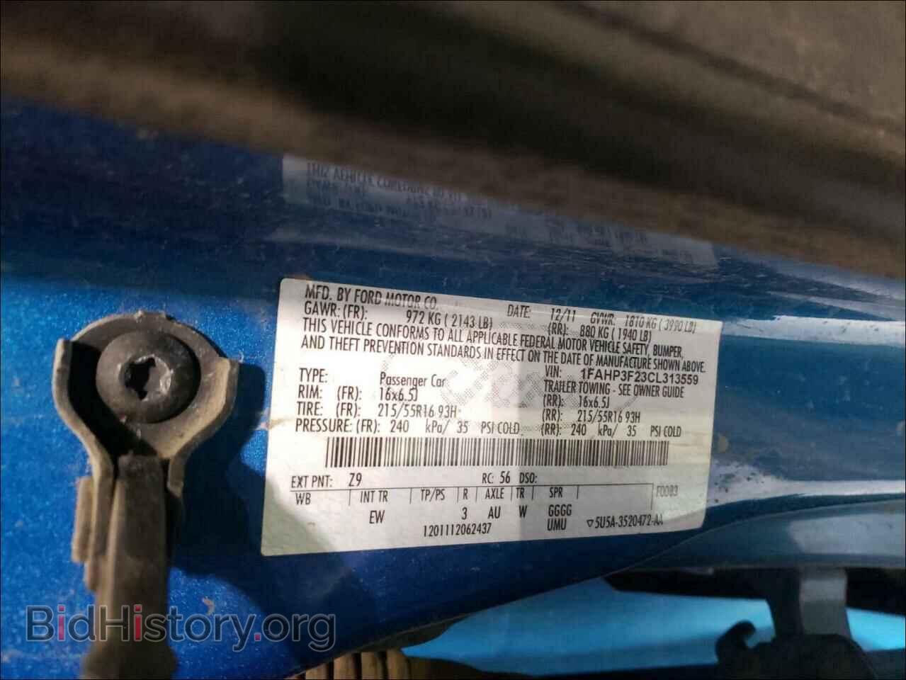 2012 FORD FOCUS - VIN: 1FAHP3F23CL313559 - Photo 10