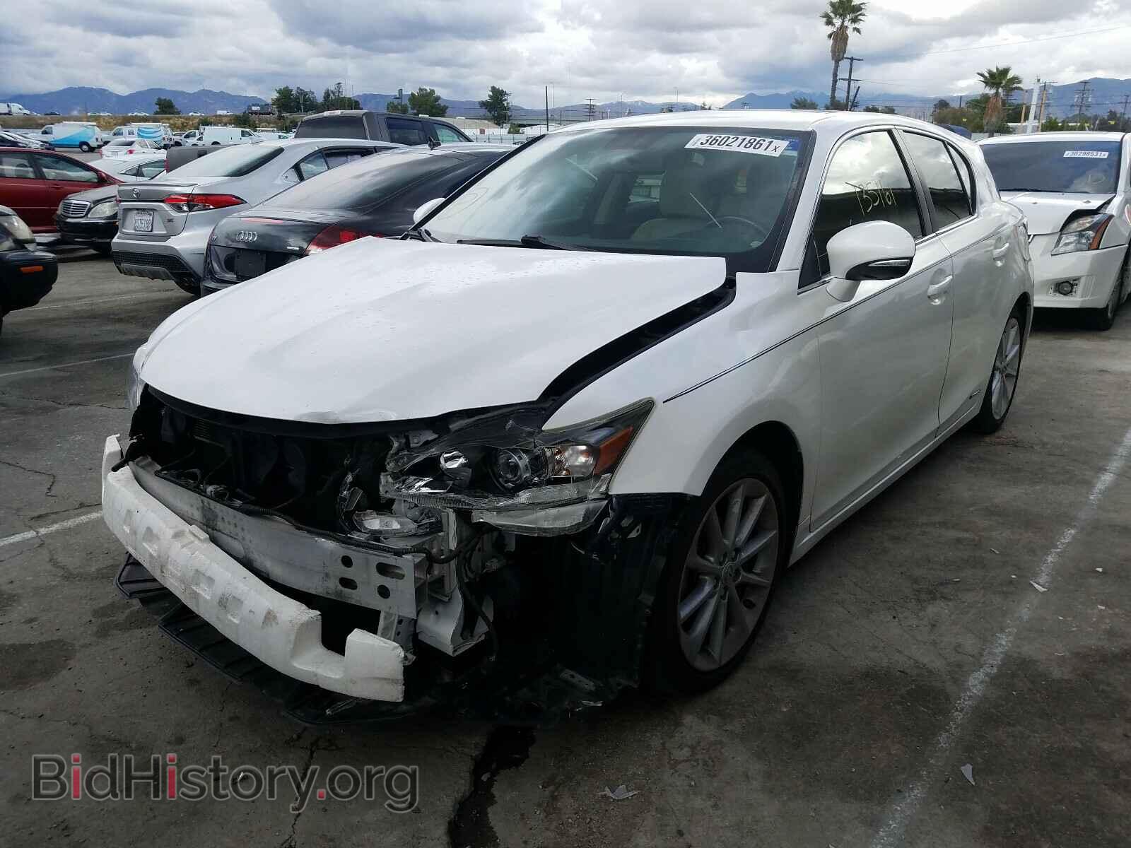 2012 LEXUS CT 200 - VIN: JTHKD5BHXC2074031 - Фото 2