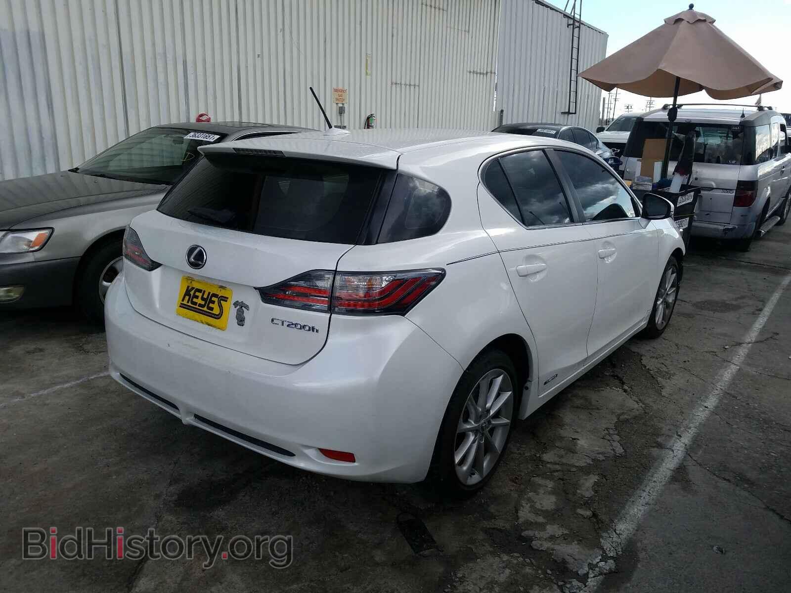 2012 LEXUS CT 200 - VIN: JTHKD5BHXC2074031 - Фото 4