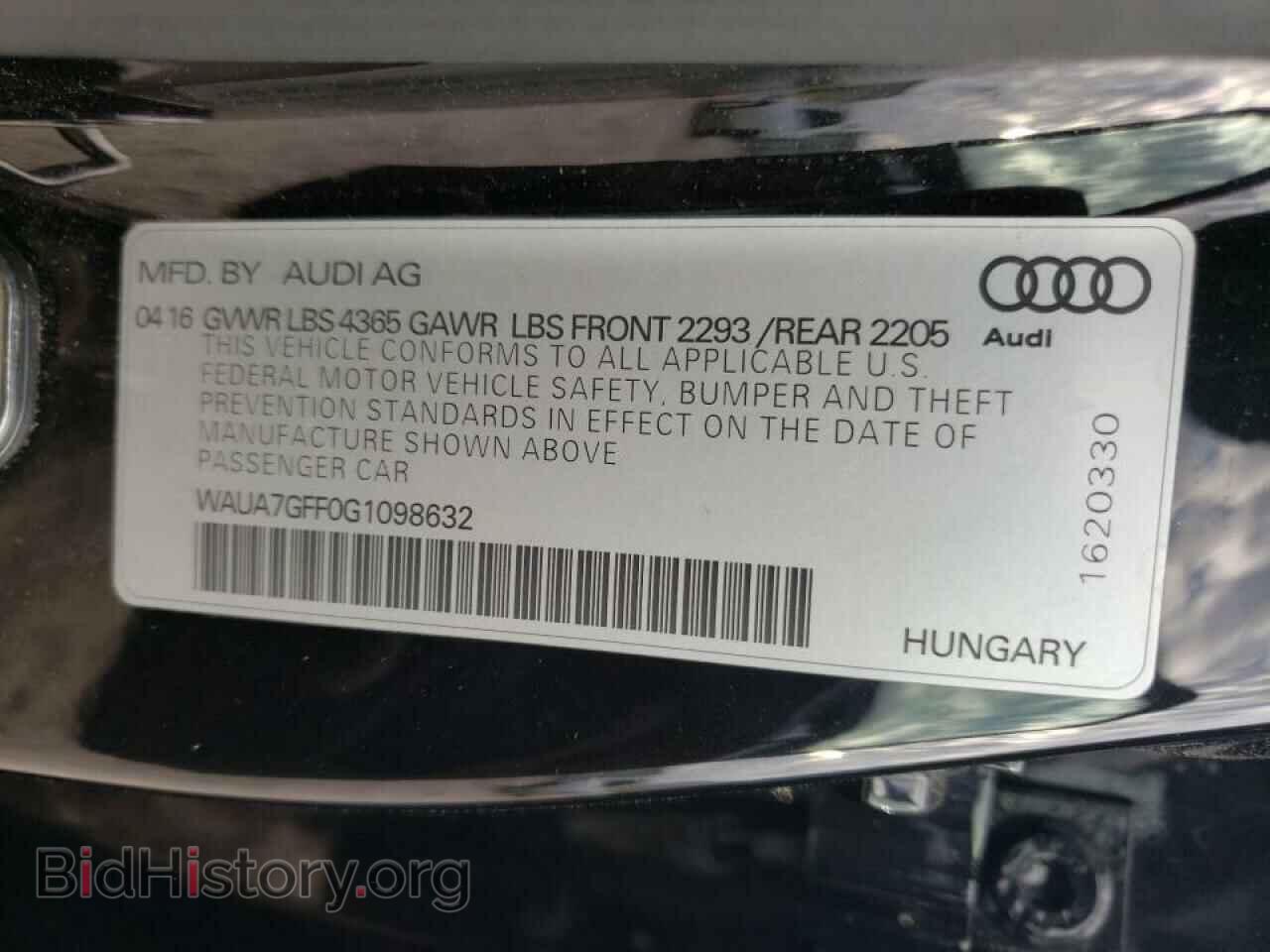 2016 AUDI A3 - VIN: WAUA7GFF0G1098632 - Фото 10