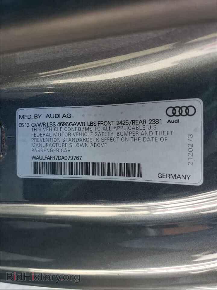 2013 AUDI A5 - VIN: WAULFAFR7DA079767 - Фото 10