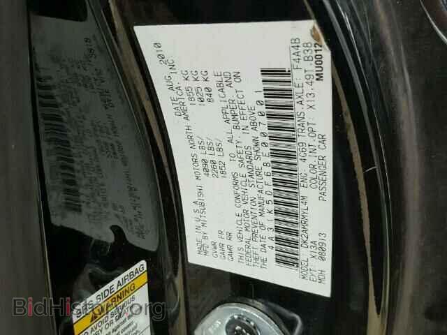 2011 MITSUBISHI ECLIPSE - VIN: 4A31K5DF6BE007001 - Фото 10