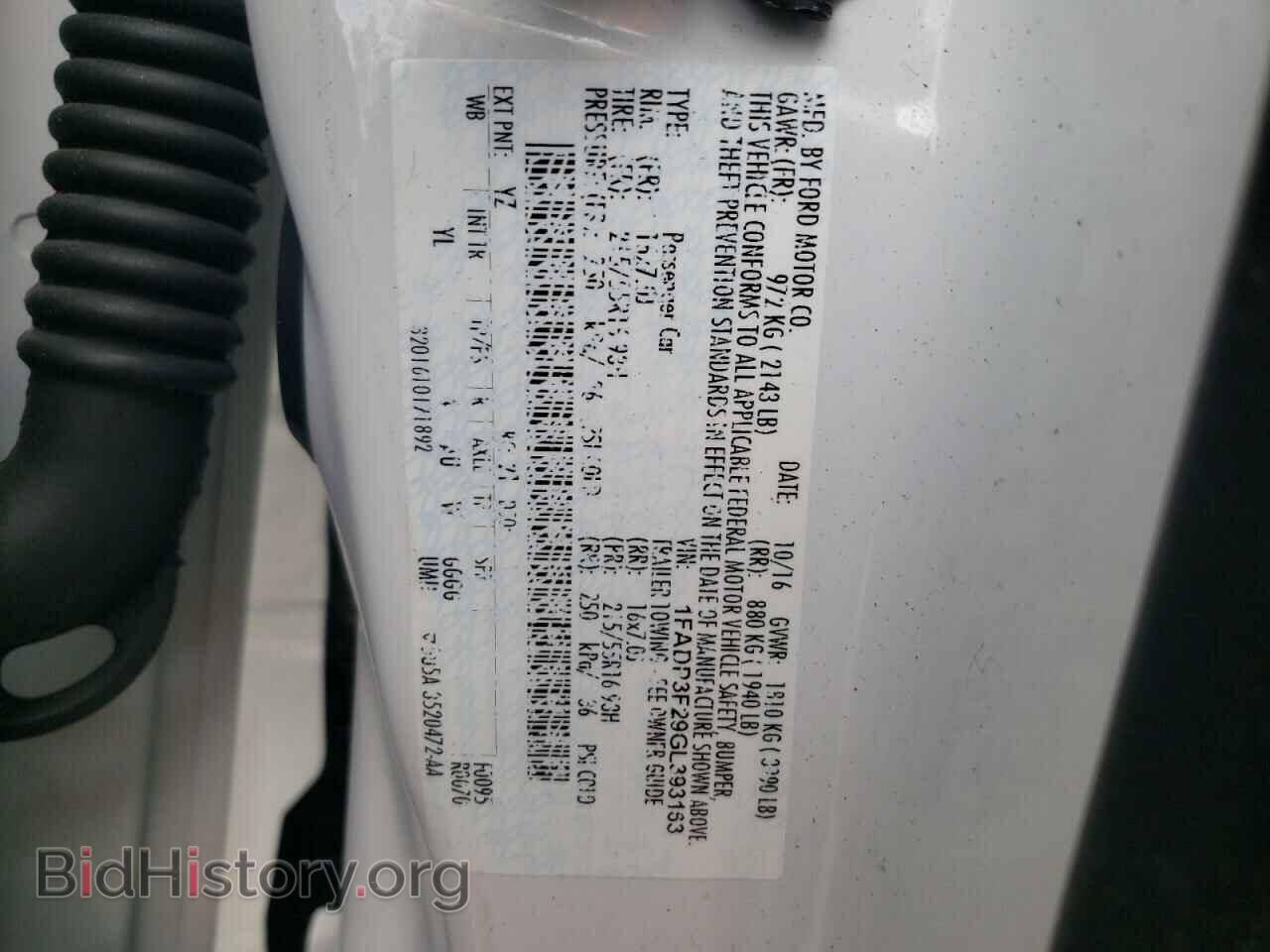 2016 FORD FOCUS - VIN: 1FADP3F29GL393163 - Фото 10
