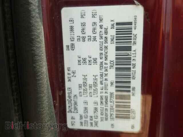 2001 DODGE RAM 3500 - VIN: 1B7MF33641J573996 - Фото 10