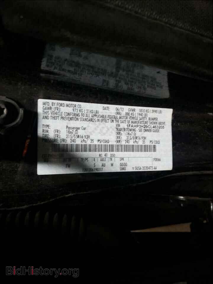 2012 FORD FOCUS - VIN: 1FAHP3H29CL463205 - Photo 10